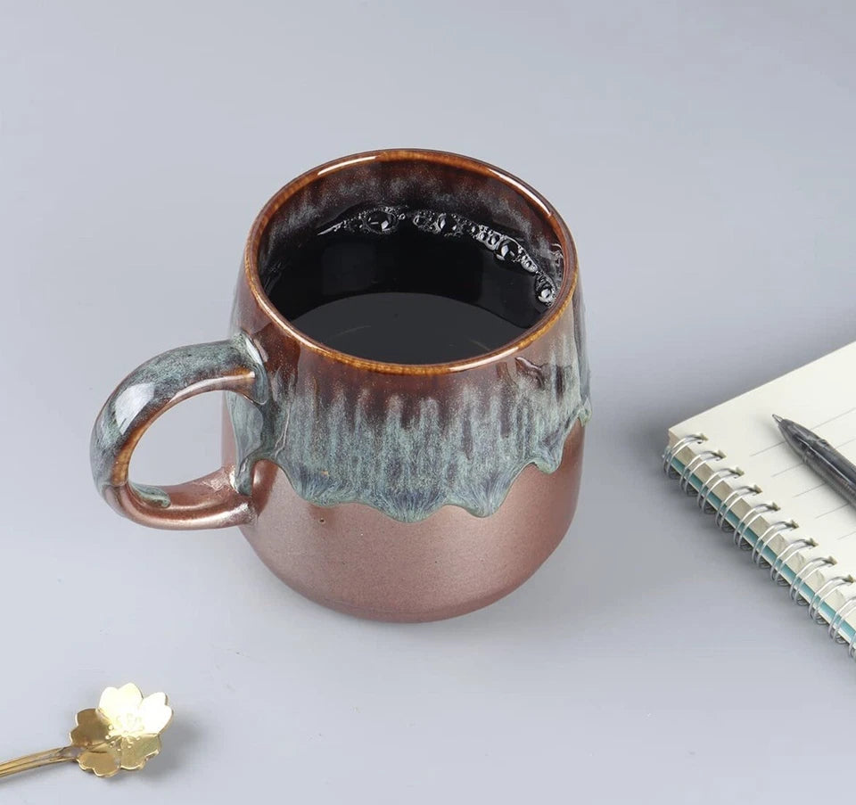 Large Ceramic Coffee Mug, Big Tea Cup for Office and Home, 21 Oz 1 PCS - green